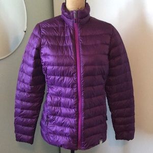 REI Eggplant Down Puffer Jacket Size M